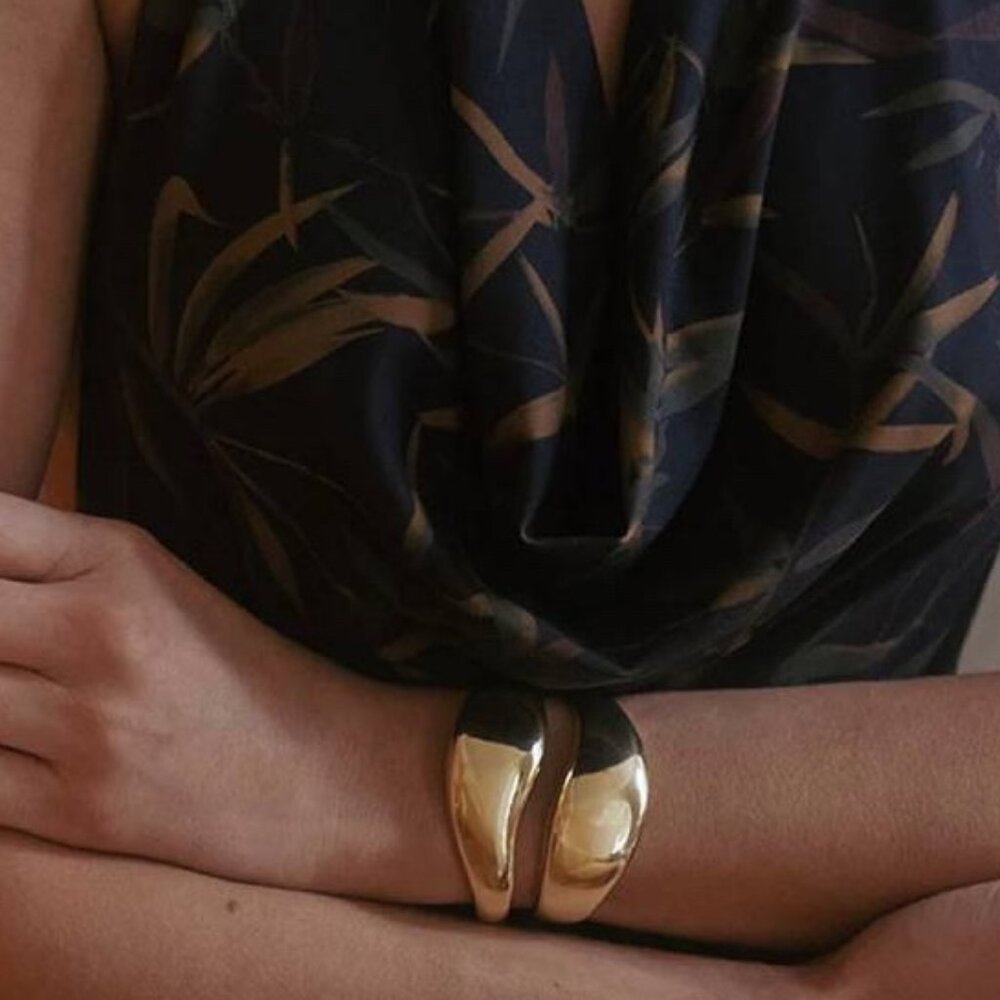 We Wore What Gold Bean Cuff